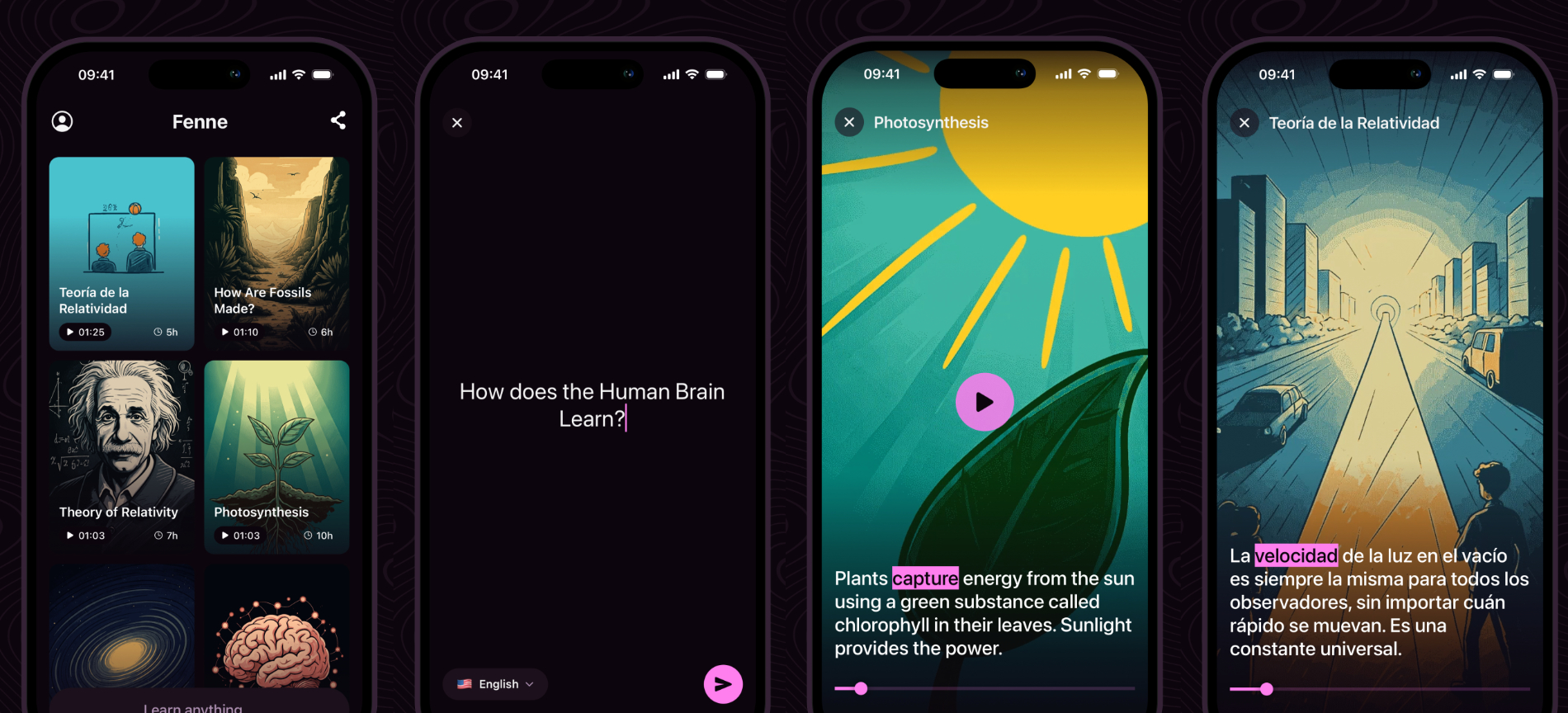 Fenne app screenshot